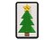 Christmas Tree with Star Solid Multi-Color Embroidered Iron-On or Hook & Loop Patch Applique
